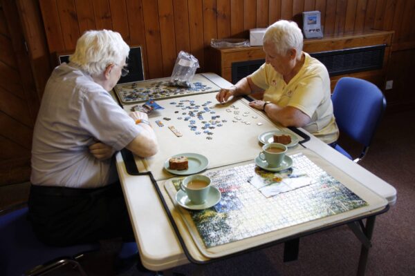Visitors completing a puzzle at the CLASP senior centre in Clare